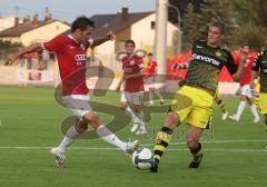 3.Liga - FC Ingolstadt 04 - Borussia Dortmund II - Stefan Leitl im Zweikampf