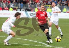 3.Liga - FC Ingolstadt 04 - SSV Jahn Regensburg - Moritz Hartmann und Marcel Hagmann