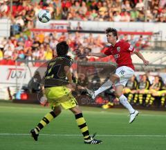 3.Liga - FC Ingolstadt 04 - Borussia Dortmund II - Andreas Buchner im Angriff