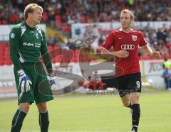 3.Liga - FC Ingolstadt 04 - RWE Erfurt - 5:0 - Moritz Hartmann freut sich über das Eigentor