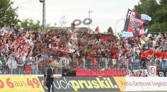 3.Liga - FC Ingolstadt 04 - Bayern München II - Fans Jubel Fahnen