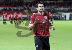 3.Liga - FC Ingolstadt 04 - Wacker Burghausen - 6:0 - Michael Wenczel spricht zu den Fans