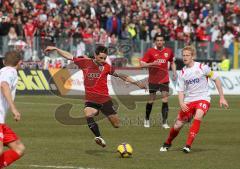 3.Liga - FC Ingolstadt 04 - Kickers Offenbach 1:0 - Riesen Chance für Ingolstadt - Stefan Leitl zieht ab