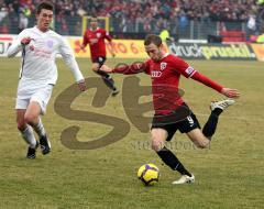 3.Liga - FC Ingolstadt 04 - VFL Osnabrück - Moritz Hartmann zieht ab