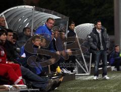 3.Liga - FC Ingolstadt 04 - Hansa Rostock - 1. Relegation - Michael Wiesinger an der Bank