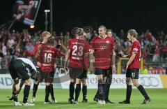 3.Liga - FC Ingolstadt 04 - Wacker Burghausen - 6:0 - Sieg Jubel Team Mannschaft