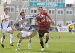 3.Liga - FC Ingolstadt 04 - FC Carl Zeiss Jena - Steffen Wohlfarth gegen Quido Lanzaat
