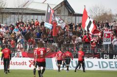 3.Liga - FC Ingolstadt 04 - SSV Jahn Regensburg - Fans Jubel