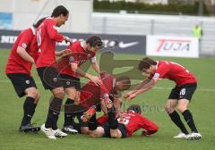 3.Liga - FC Ingolstadt 04 - SV Wehen Wiesbaden 5:1 - Tor Jubel Tobias Fink mit dem 2:0