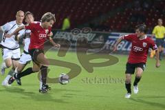 3.Liga - FC Ingolstadt 04 - Wacker Burghausen - 6:0 - Zusammenspiel Fabian Gerber und Andreas Buchner