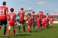 3.Liga - FC Ingolstadt 04 - FC Carl Zeiss Jena - Einmarsch