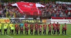 3.Liga - FC Ingolstadt 04 - Wacker Burghausen - 6:0 - Einmarsch und Aufstellung