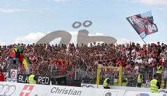 3.Liga - FC Ingolstadt 04 - Bayern München II - Fans Fahnen