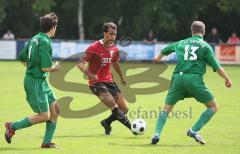 3.Bundesliga - FC Ingolstadt 04 - Vorbereitung - FC Gerolfing - 0:8 - mitte Moise Bambara im Zweikampf mit rechts Florian Eck