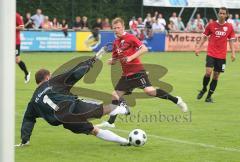 3.Bundesliga - FC Ingolstadt 04 - Vorbereitung - FC Gerolfing - 0:8 - Zecke Neuendorf scheiter am TW. Robert Braber trifft danach