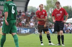 3.Bundesliga - FC Ingolstadt 04 - Vorbereitung - FC Gerolfing - 0:8 - Moritz Hartmann mit Robert Braber (7 Tore)