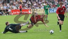 3.Bundesliga - FC Ingolstadt 04 - Vorbereitung - FC Gerolfing - 0:8 - Steffen Schneider scheitert an Michale Netter und Robert Braber (7 Tore) erzielt das Tor