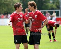 3.Bundesliga - FC Ingolstadt 04 - Vorbereitung - FC Gerolfing - 0:8 - Links Robert Fleßers und rechts Robert Braber (7 Tore)