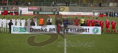 Bayernliga - FC Ingolstadt 04 2 - FC Memmingen - Ehrung Ehrenamt. Werner Roß