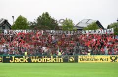 DFB Pokal - FC Ingolstadt 04 - FC Augsburg - Spruchband Fans