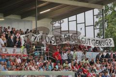 DFB Pokal - FC Ingolstadt 04 - FC Augsburg - Spruchband Fans Horst Seehofer