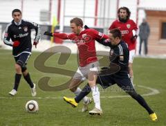 Testspiel - FC Bayern - FC Ingolstadt 04 - Zweikampf Moritz Hartmann gegen Franck Ribery