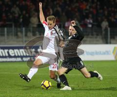 Testspiel - FC Ingolstadt 04 - 1. FC Nürnberg 3:0 - Moritz Hartmann Zweikampf