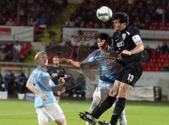 Testspiel - FC Ingolstadt 04 - 1860 München - Kopfballduell Michael Wenczel