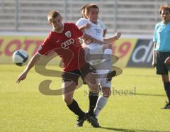 3.Liga - FC Ingolstadt 04 - FC Ingolstadt II - 3:2 - Steffen Schneider im Zweikampf mit rechts Tobias Strobl