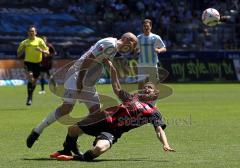 2.Liga - 1860 München - FC Ingolstadt 04 - 1:1 - Aygün Necat gegen Moritz Hartmann