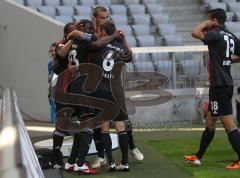 2.Liga - 1860 München - FC Ingolstadt 04 - 1:1 - Tor Ausgleich Jubel Edson Buddle