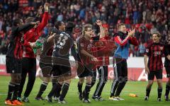 2.Liga - FC Ingolstadt 04 - VfL Bochum 3:0 - Sieg Jubel bei den Fans