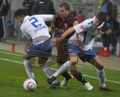 2.Liga - FC Ingolstadt 04 - Karlsruher SC 1:1 - kämpft sich durch die Abwehr Sebastian Hofmann