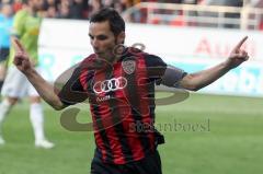 2.Liga - FC Ingolstadt 04 - VfL Bocum 3:0 - Stefan Leitl Tor Jubel