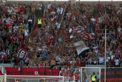 2.Liga - FC Ingolstadt 04 - FC Augsburg - Fans Tor Jubel