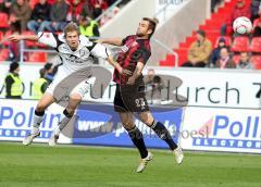 2.Liga - FC Ingolstadt 04 - FSV Frankfurt 0:1 - Steffen Wohlfarth gegen Jürgen Gjasula