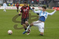 2.Liga - FC Ingolstadt 04 - 1860 München - Stefan Leitl und Christopher Schindler