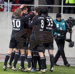 2.Liga - FC Ingolstadt 04 - MSV Duisburg 1:1 - Tor Edson Buddle Jubel