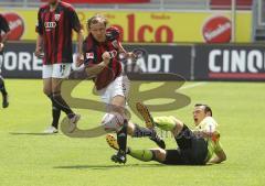 2.Liga - FC Ingolstadt 04 - Erzgebirge Aue 0:0 - Tobias Fink im Angriff