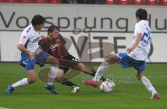 2.Liga - FC Ingolstadt 04 - Karlsruher SC 1:1 - Andreas Buchner wird gestellt