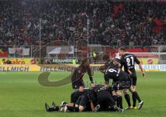 2.Liga - FC Ingolstadt 04 - Hertha BSC Berlin 1:1 - Tor Marvin Matip Jubel Fans