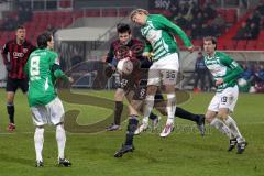 2.Liga - FC Ingolstadt 04 - Greuther Fürth 0:2 - Markus Karl Kopfball