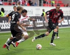 2.Liga - FC Ingolstadt 04 - Oberhausen 1:2 - Moritz Hartmann und Malte Metzelder