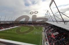 2.Liga - FC Ingolstadt 04 - 1860 München - Audi Sportpark ausverkauft. Hier vom Dach
