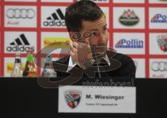 2.Liga - FC Ingolstadt 04 - Energie Cottbus - Pressekonferenz Michael Wiesinger