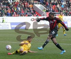 2.Liga - FC Ingolstadt 04 - Alemannia Aachen 2:1 - Caiuby zieht ab, vorbei