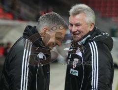 2.Liga - FC Ingolstadt 04 - MSV Duisburg 1:1 - Harald Gärtner mit Trainer Benno Möhlmann