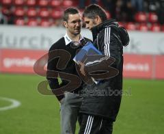 2.Liga - FC Ingolstadt 04 - Energie Cottbus - Trainer Michael Wiesinger und Uwe Wolf