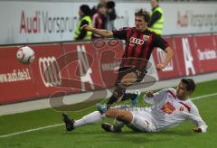 2.Liga - FC Ingolstadt 04 - Energie Cottbus - Andreas Buchner wird gefoult