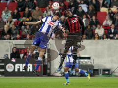 2.Liga - FC Ingolstadt 04 - Hertha BSC Berlin 1:1 - Edson Buddle köpft mit Andre Mijatovic